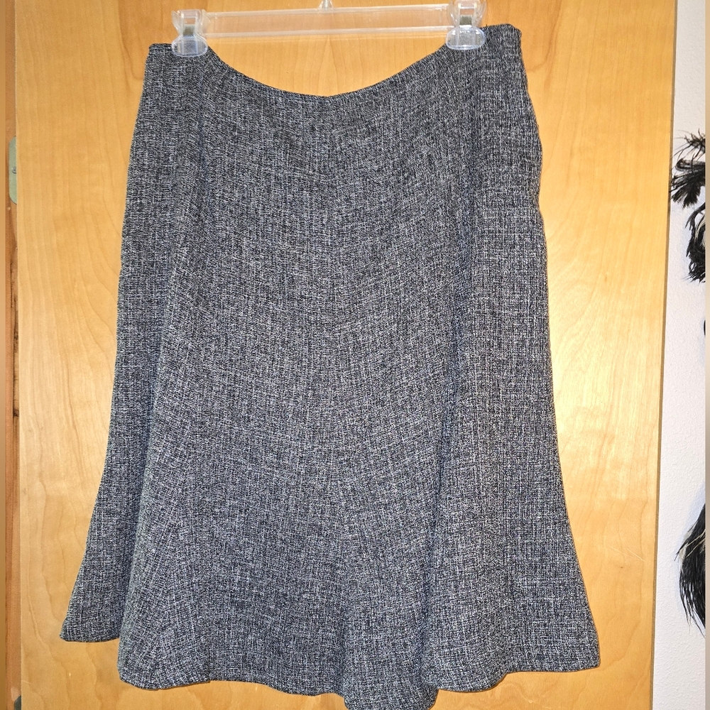 dressbarn Charcoal A-Line Skirt